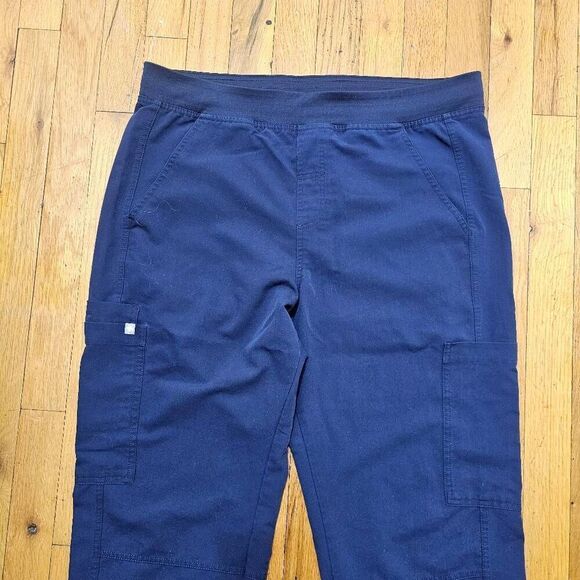 FIGS Axim Cargo Scrub Pants Women's Technical Collection Blue Large - Picture 2 of 9